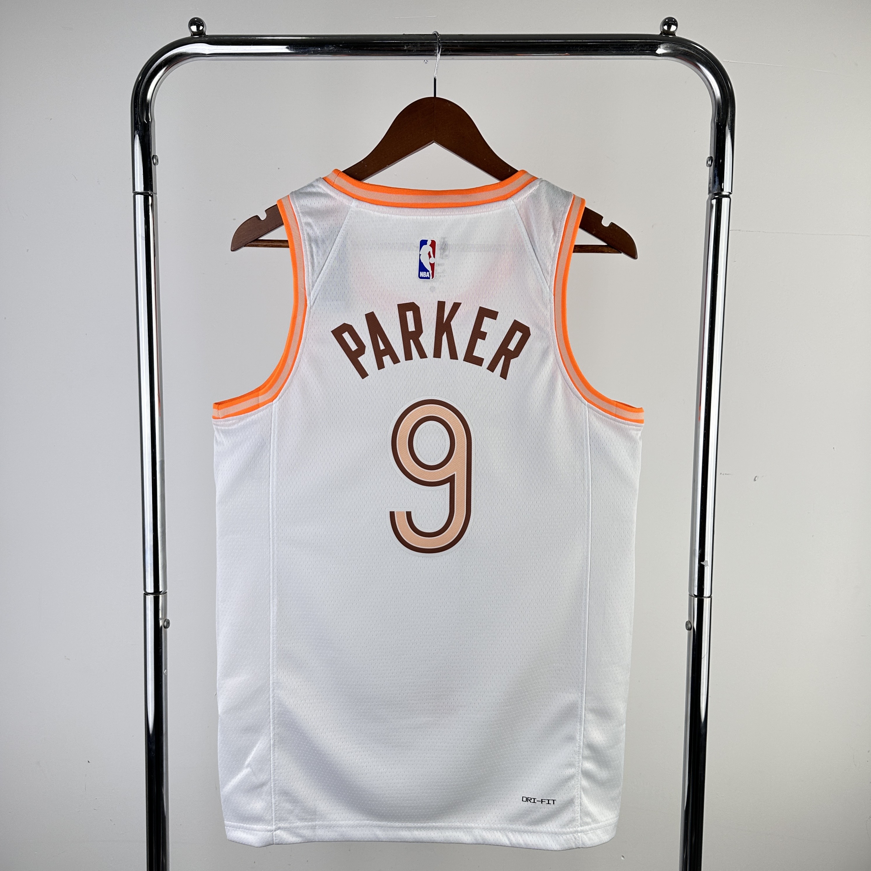 Men San Antonio Spurs #9 Parker White City Edition Nike 2024 NBA Jersey->san antonio spurs->NBA Jersey